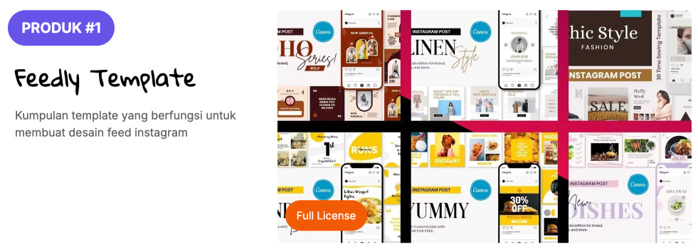 tempplate canva premium, mudah, cepat dan mudah cuan